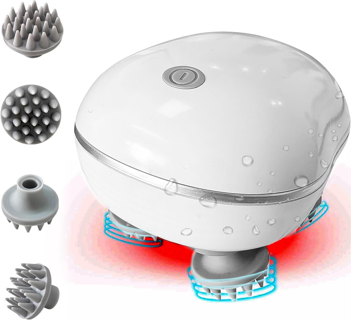 Electric Head & Scalp Massager – Relaxation, Stress Relief & Hair Growth with Waterproof Silicone