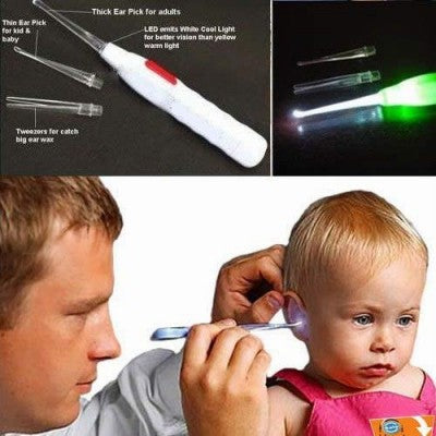 LED Flashlight Ear Pick – Safe Ear Wax Cleaning Tool (Pack of 2)