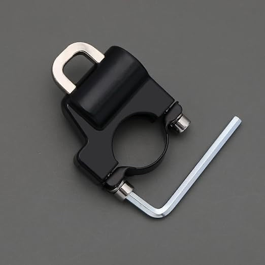 Motorcycle Helmet Lock Replacement with Keys Helmet Security Lock Anti-Theft Fixed Multi-Function Lock Accessories for Bicycles