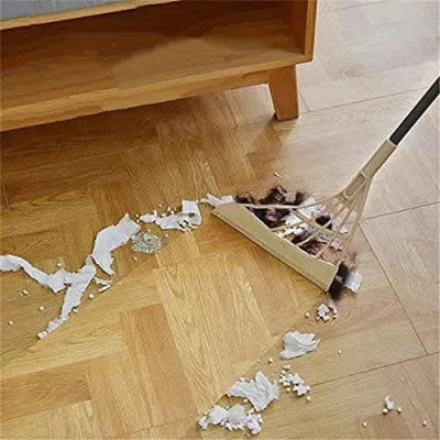 Magic Wiper Broom – 2-in-1 Silicone Sweeper & Scraper for Hair, Dust, Water & Pet Fur