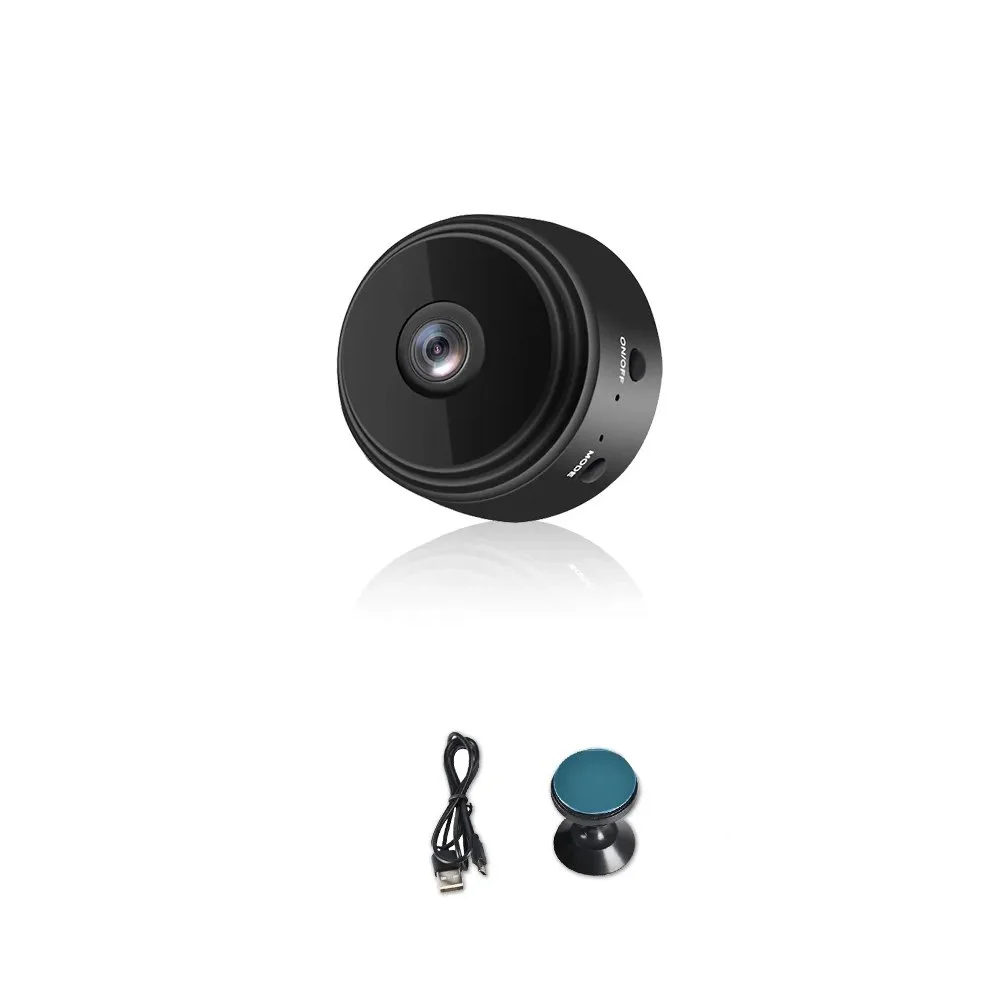 Eyetech Mini WiFi HD 1080p Security Camera – Wireless Indoor Spy Cam with Night Vision, Motion Detection & App Control | Portable, Magnetic & Cloud Backup Ready