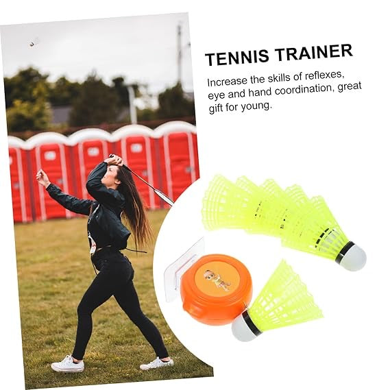 Badminton Trainer Tennis Portable Kit Badminton
Equipment Single-player Training Device Trainer Tools Training Equipment Training Set Durable Abs Individual