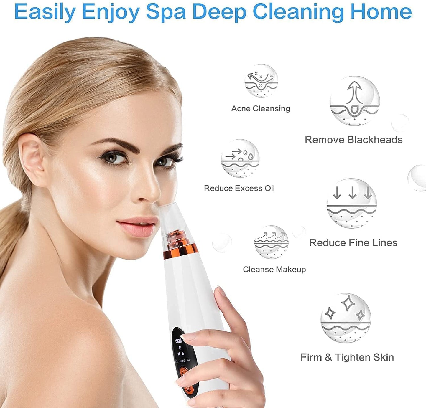 6-in-1 Multi-Function Blackhead Remover Vacuum & Pore Cleaner