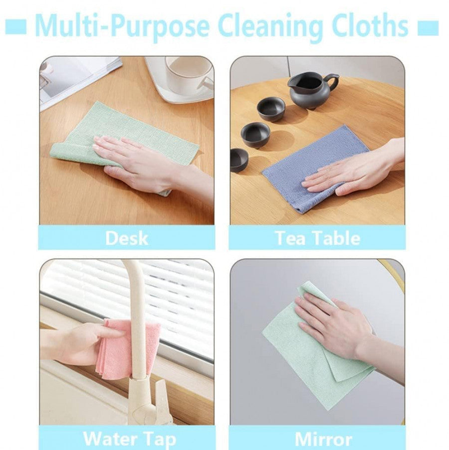 Removable Microfiber Cleaning Rags – 20 Pack | Ultra-Absorbent, Quick-Dry & Multi-Purpose