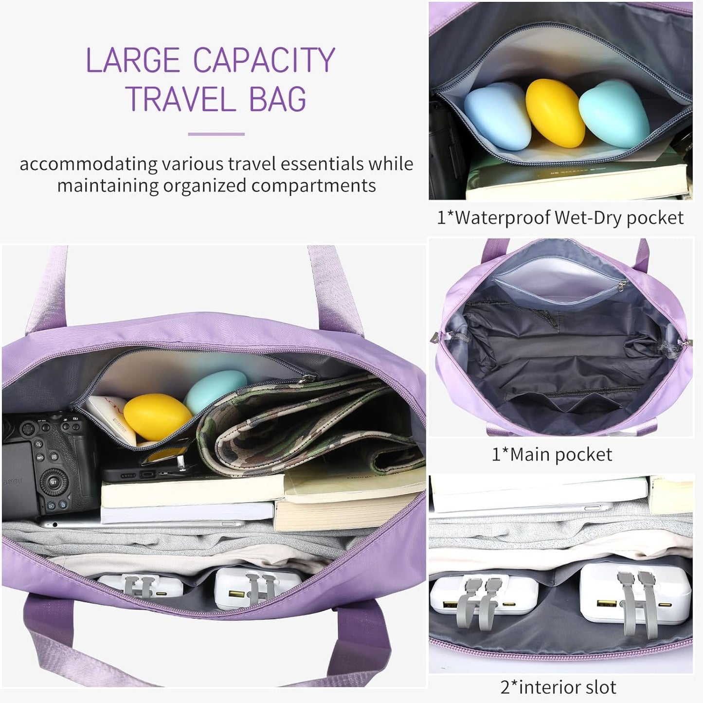 Expandable Rolling Duffle Bag with Wheels – Foldable, Spacious & Waterproof Travel Companion