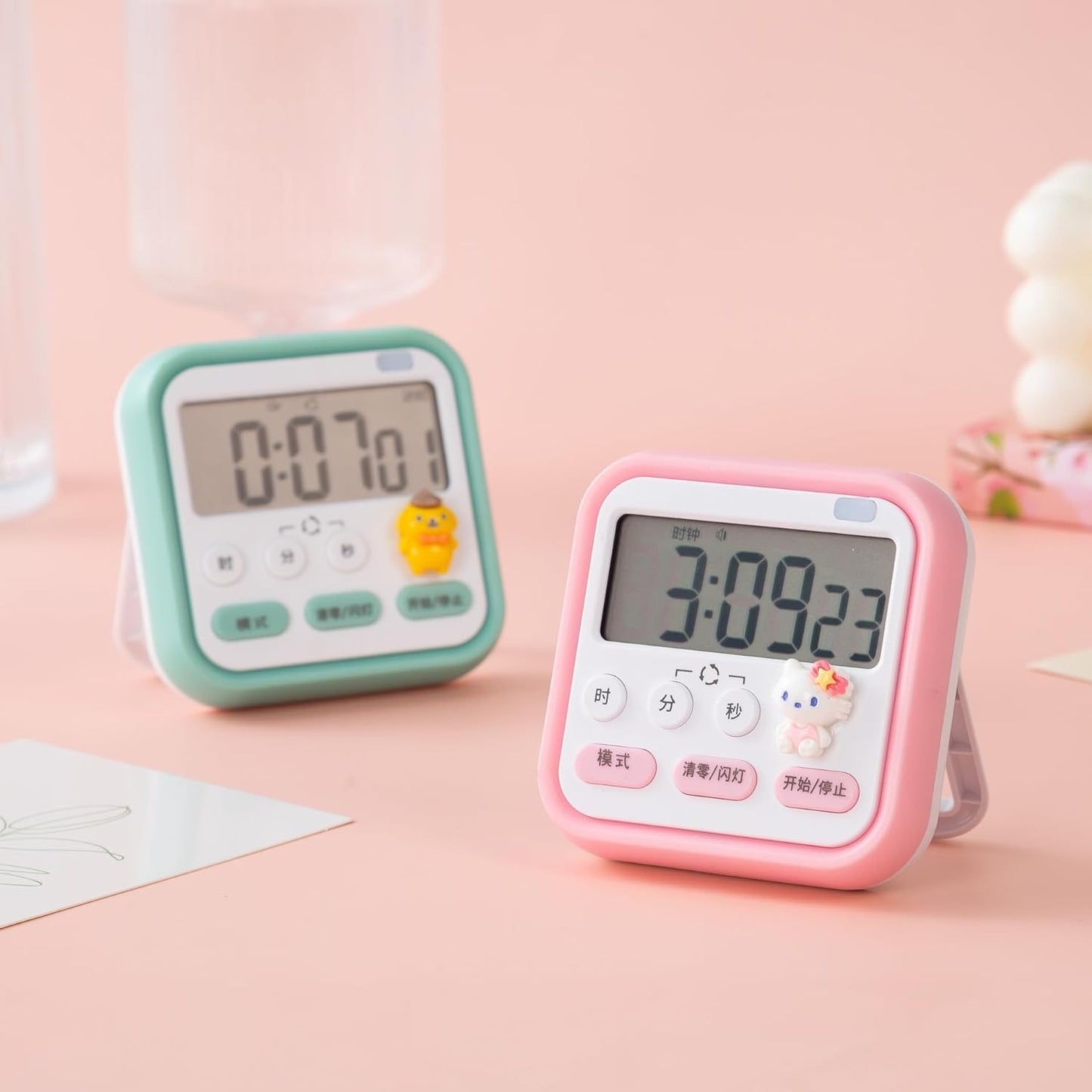 Digital Timer Clock with Stopwatch, 2 Alarm Modes with beep Alarm Sound, Kitchen Timer with Magnetic Stand for Study Ideal for Cooking | Baking, Study, Gym