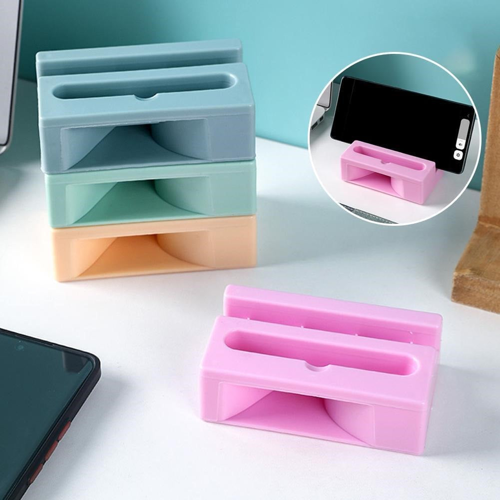 Mobile Phone Holder for Mobile Tablets Novelty Desktop Wooden Mobile Desk Stand Bracket Chair Shape Creative Small Plastic Stand