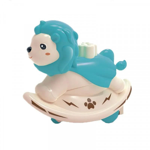 Press & Go Lion Toy – Push Down & Roll Vehicle for Toddlers