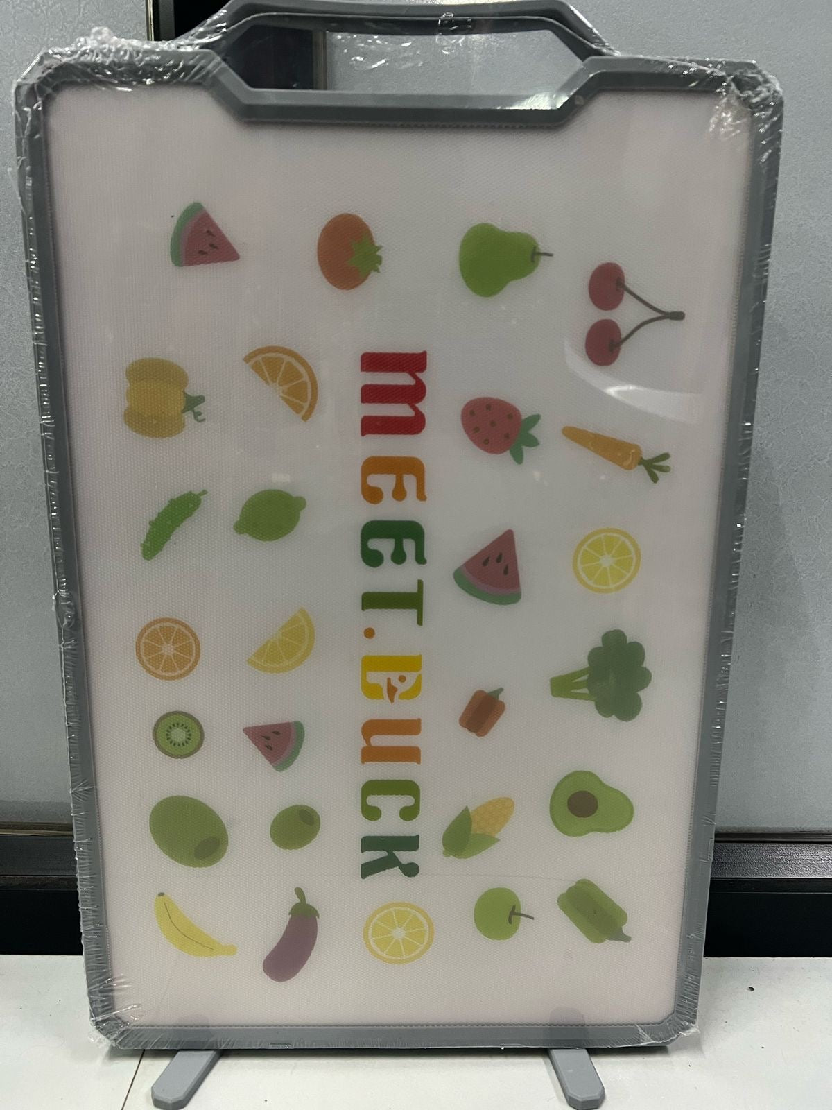 Double-Sided Cutting Board (40x27cm) | 304 Stainless Steel + Food Grade PP | Anti-Slip, Durable & Easy to Clean