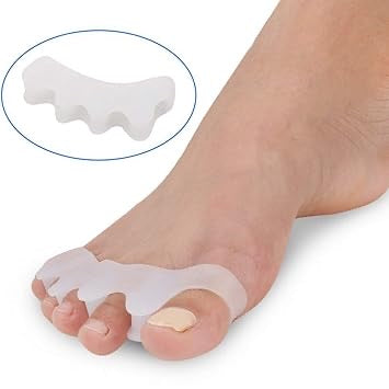 Orthopaedic Toe Separators Against Hallux
Valgus Claw Toes, Toe Separator for Men and Women, Skin-Friendly Soft Gel Silicone Toe Separator - 1 Pair