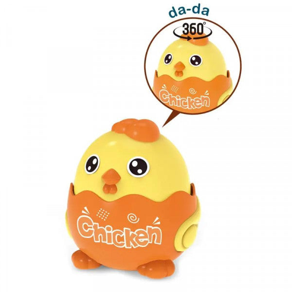 Press & Go Chicken Toy – Cute Crawling Animal Vehicle for Kids