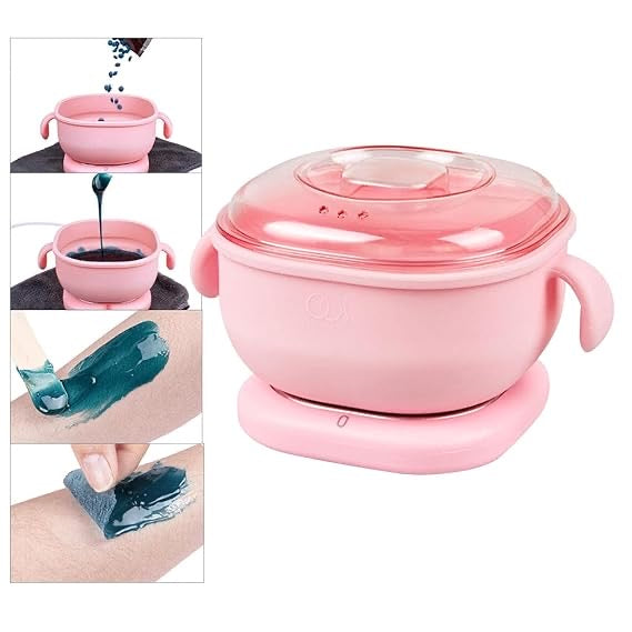Silicone Wax Heater for Women – Electric Portable Wax Warmer with Lid | 400ml, Non-Stick, Fast Heating | For All Wax Types