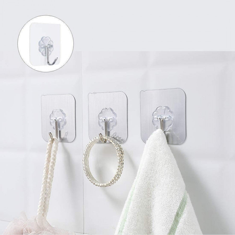 Self-Adhesive Wall Hook Stickers – Heavy Duty Multipurpose (Pack of 10)