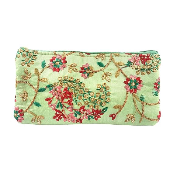Women's Embroidery Silk Hand Purse Wallet for Wedding Return Gift, Wedding, Dating | Women Hand Purse