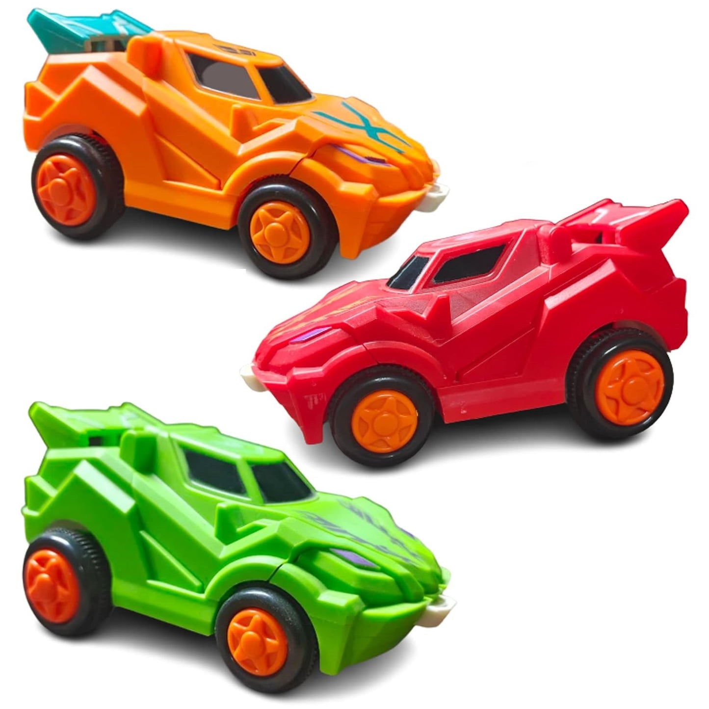 Robot Transforming Car – Multicolor Toy for Kids