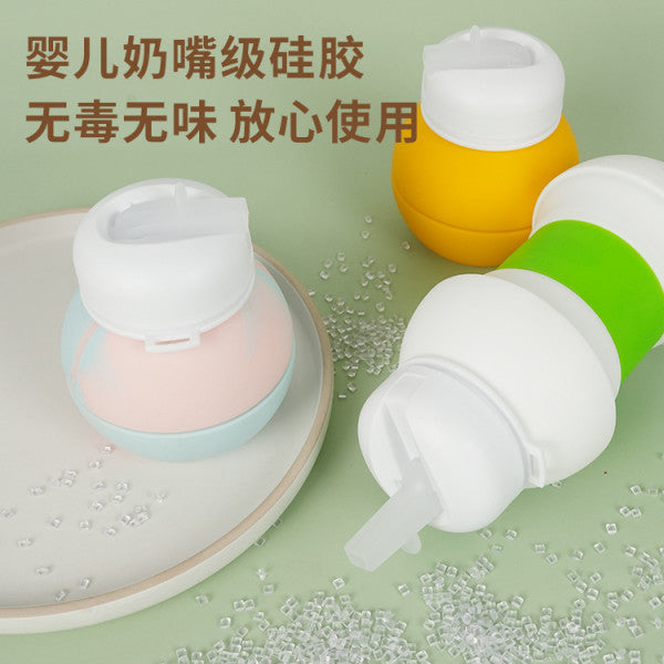 Silicone Foldable Sports Water Bottle – Leakproof, BPA-Free & Travel-Friendly (550ml)