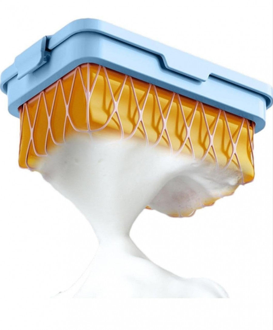 Elastic Mesh Soap Bubble Box – Rich Foam Maker & Soap Saver