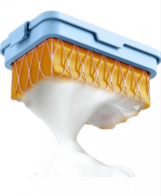 Elastic Mesh Soap Bubble Box – Rich Foam Maker & Soap Saver