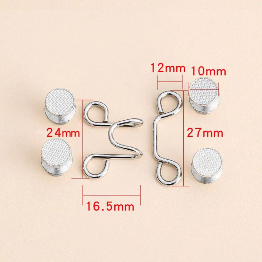 Jeans Tightening Clip – Adjustable No-Sew Button for Perfect Fit