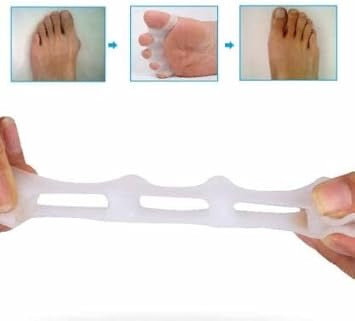 Orthopaedic Toe Separators Against Hallux
Valgus Claw Toes, Toe Separator for Men and Women, Skin-Friendly Soft Gel Silicone Toe Separator - 1 Pair