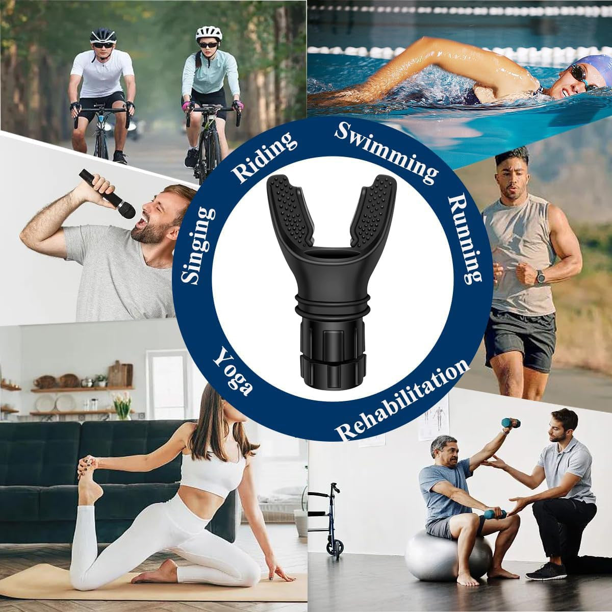 Lung Breathing Trainer – Adjustable Resistance Respiratory Fitness Device