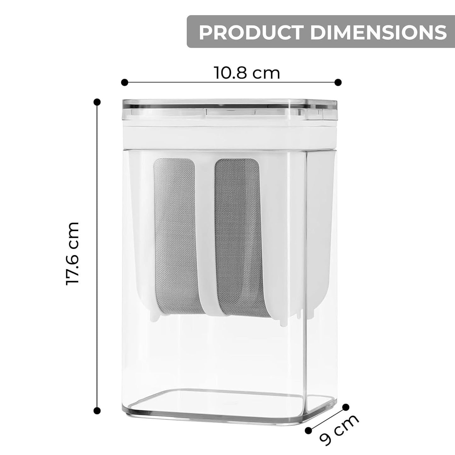 🍶 1100ML Greek Yogurt Strainer & Homemade Yogurt Maker – Large Capacity, Leak-Proof Design