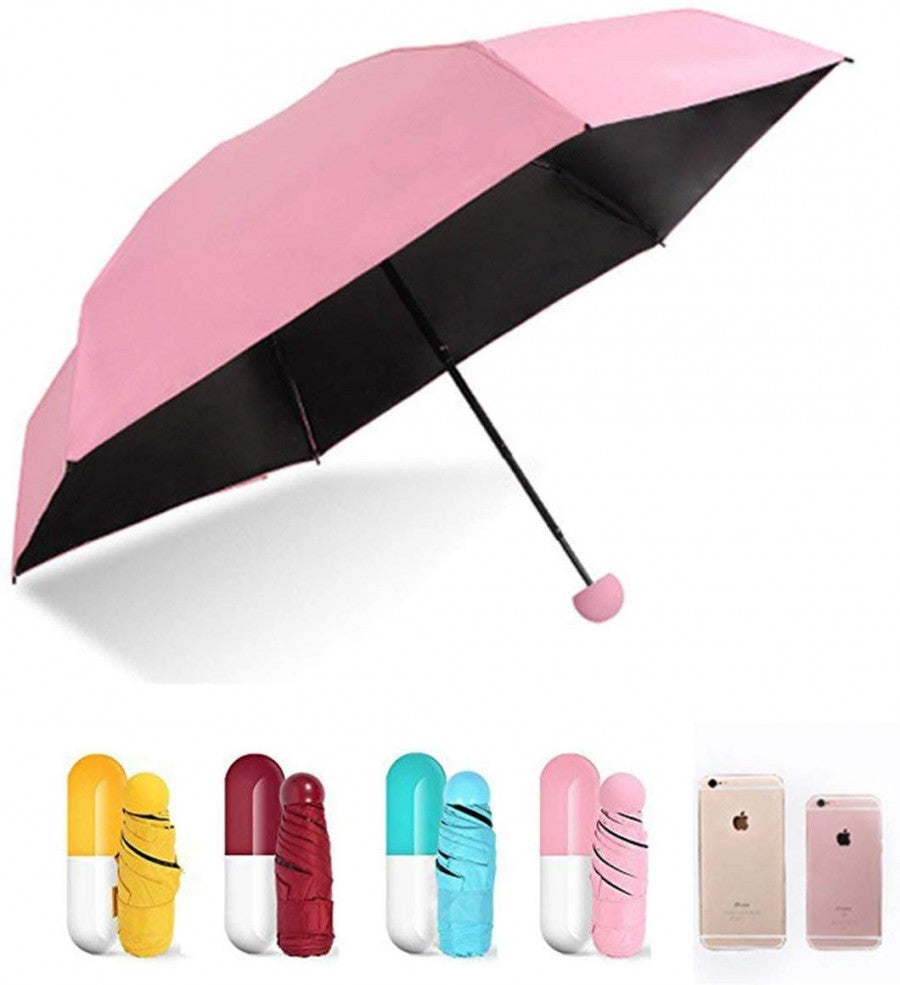 Capsule Travel Umbrella – Ultra Compact, UV-Resistant, with Waterproof Case