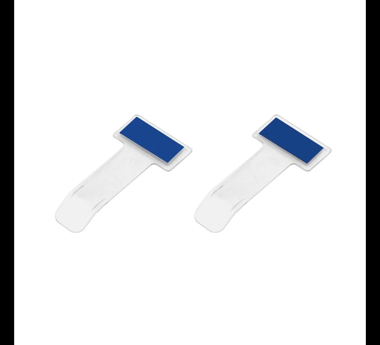 Self-Adhesive Windscreen Cardholder, Fastag Stand, Transparent Ticket Holder Car, Ticket Holder Car, Parking Permit Clip (2Pcs Set)