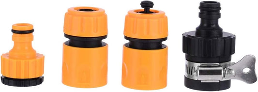 Hose Connectors 4Pcs Garden Water Hose Pipe Tap Connection Connector Fitting Adapter For Water Pipe Joints Cleaning Car Wash Garden Irrigation For Home, Garden, Park