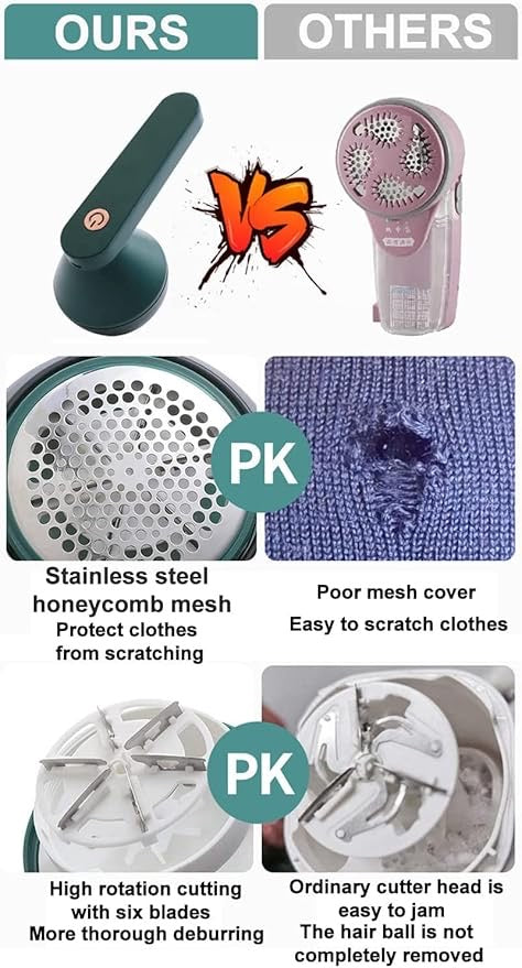 Clothes Shaver Lint Remover Pill Fabric Shaver Deffer Pill Remover Sweater Comb Portable Shaving Machine Deffer Rechargeable
