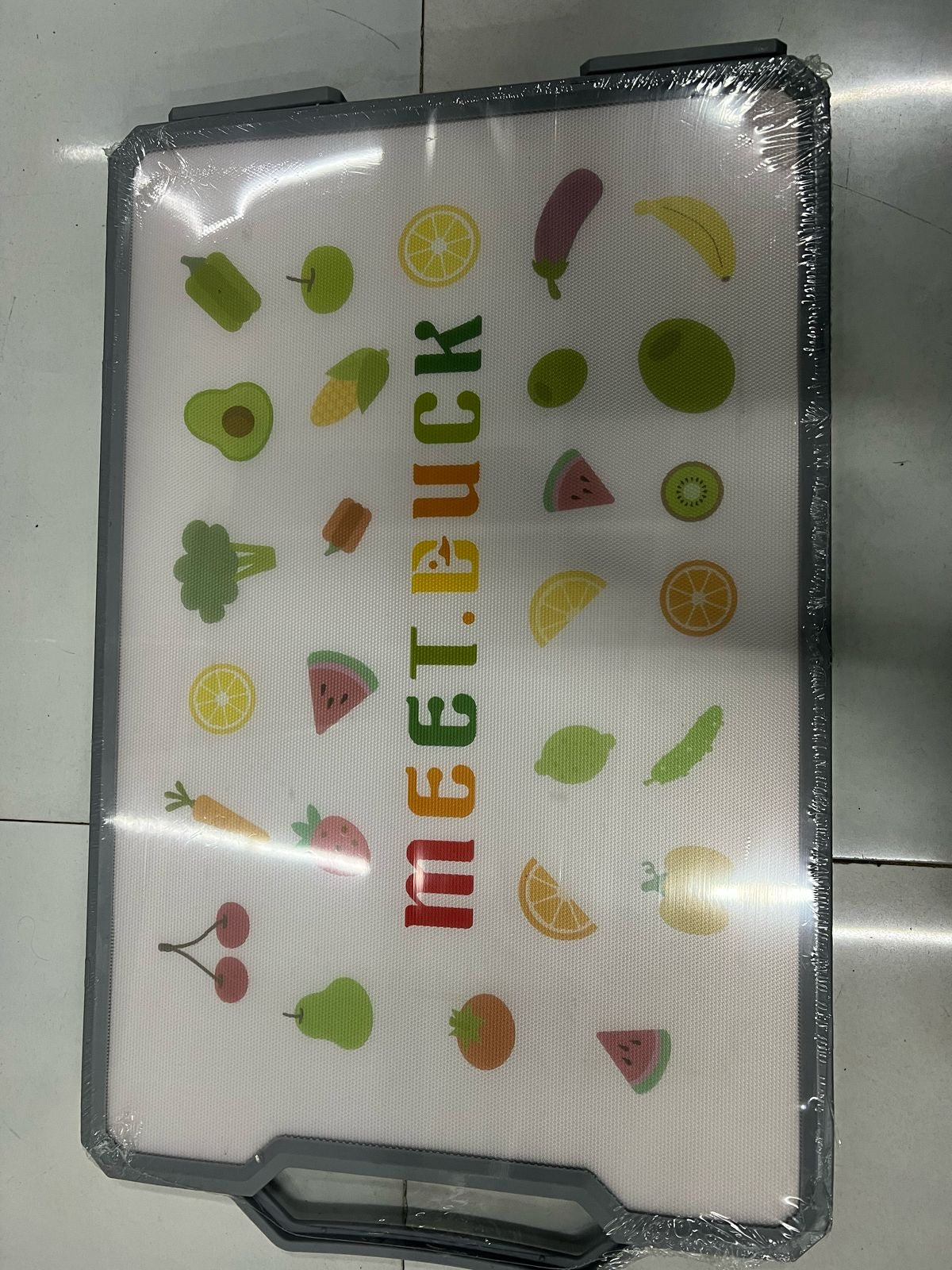 Double-Sided Cutting Board (40x27cm) | 304 Stainless Steel + Food Grade PP | Anti-Slip, Durable & Easy to Clean