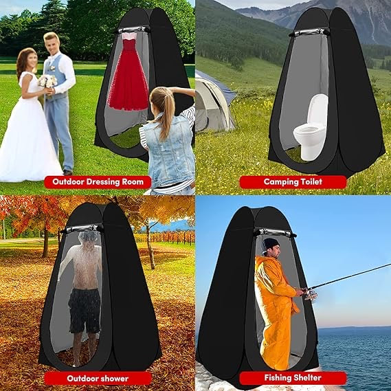 Portable Privacy Pop-Up Tent – Outdoor Changing Room, Shower, Toilet & Rain Shelter with Waterproof & UV Protection