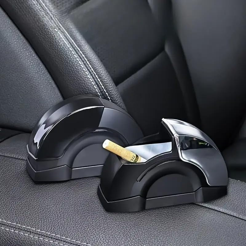 Car Ashtray, Windproof Car Door Automotive Smoke Control, Ash Tray for Car, Adhesive Mountable for Offices, Gaming Rooms, Portable for Smoking, Car Accessories