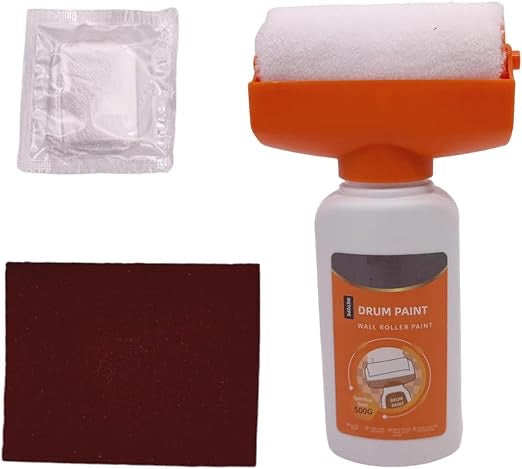 Wall Repair Roller Paint Household Supply Cleaning Tool Water Based Latex DIY Renovation Multifunctional Paint Roller for Cracks Solution - White