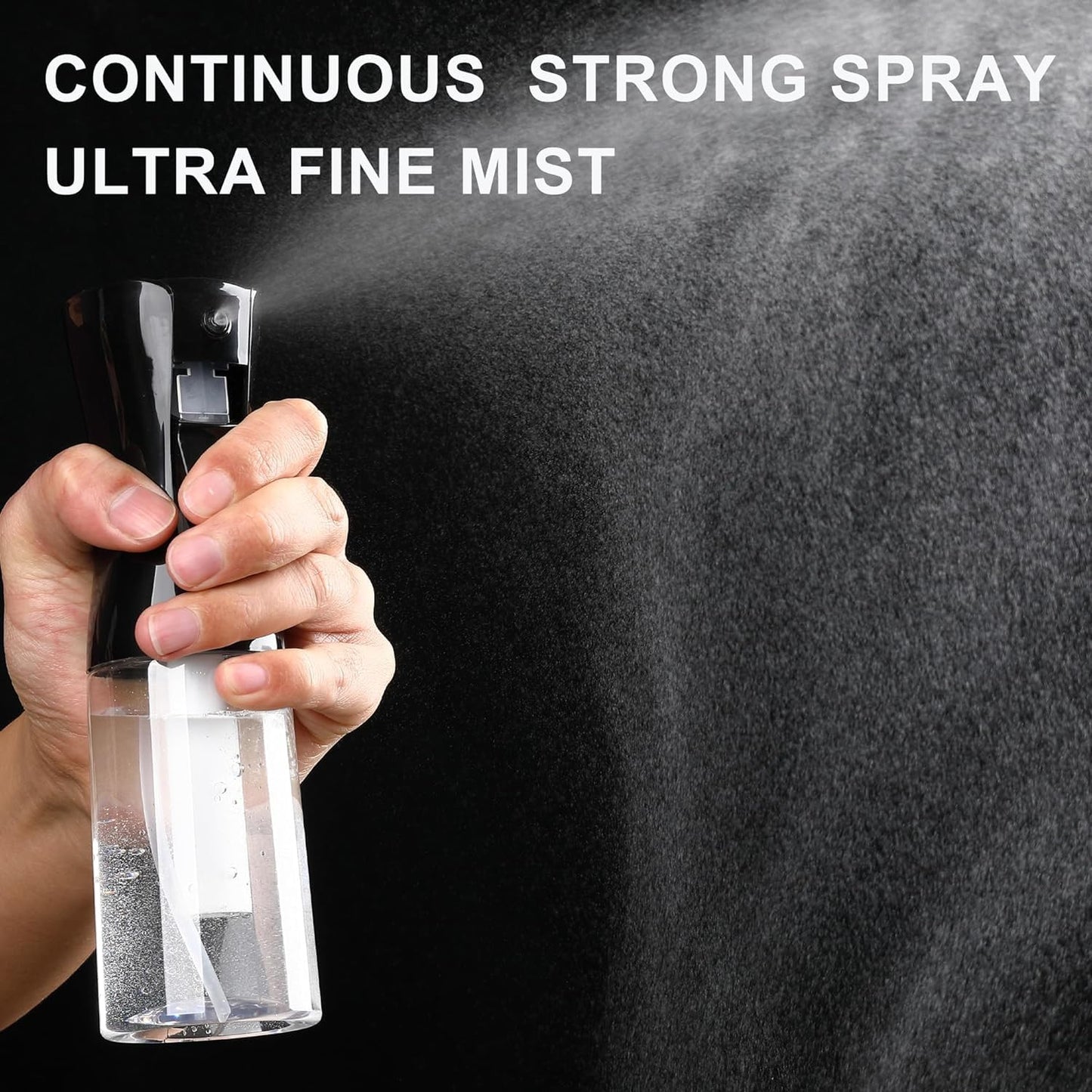 300ML Continuous Water Mist Sprayer – Multi-Purpose Fine Spray Bottle for Salon, Kitchen, Garden & Home Use