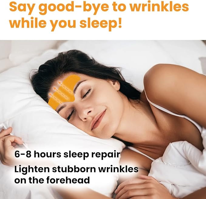 Forehead Wrinkle Patches | 10-Pack Anti-Wrinkle Lifting Strips with Collagen & Natural Botanicals