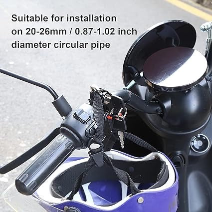 Motorcycle Helmet Lock Replacement with Keys Helmet Security Lock Anti-Theft Fixed Multi-Function Lock Accessories for Bicycles