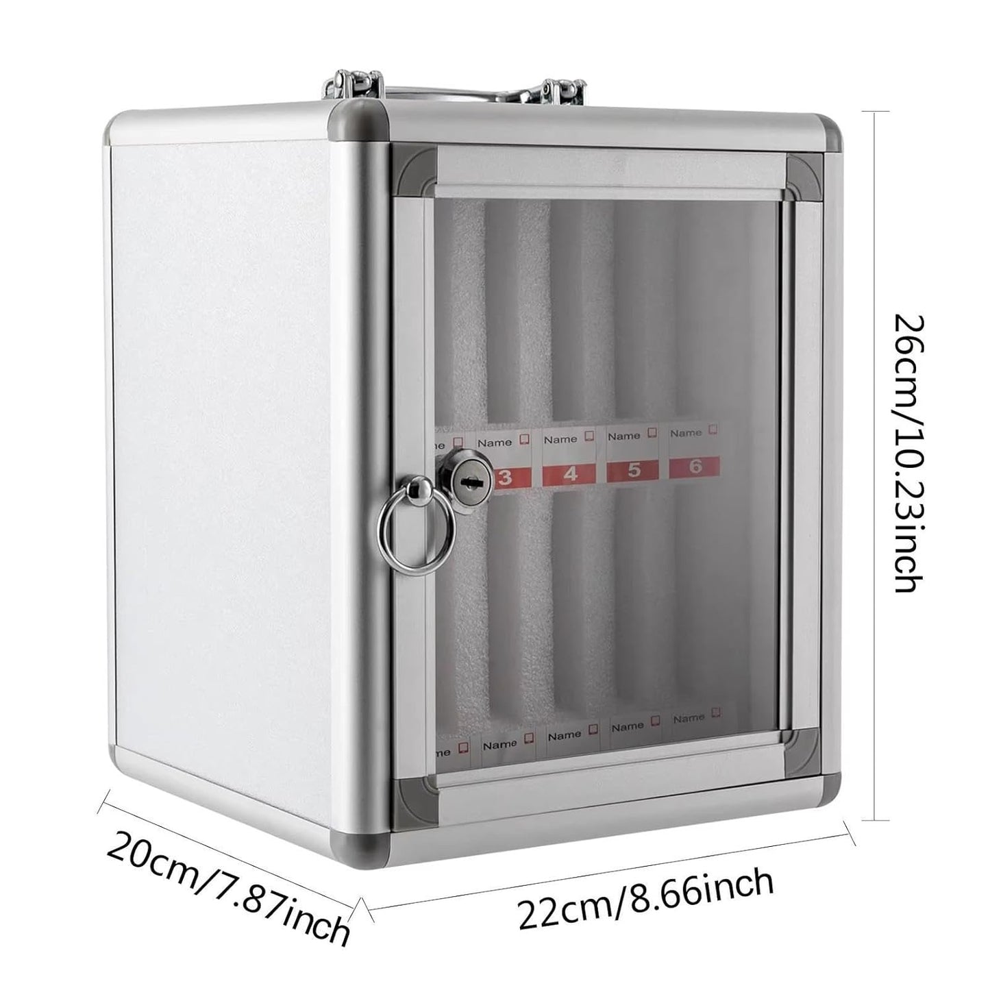 Mobile Phone Storage Cabinet Safe Deposit Box Metal Cell Phone Locker with Numbered & Lock for Classroom Examination Factory Work(24 Slot)