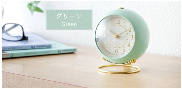 Analog Alarm Clocks, Retro Backlight Cute Simple Design Small Desk Clock with Night Light, Silent Non-Ticking, Battery Powered for Kids, Bedroom, Travel, Bedside Desktop