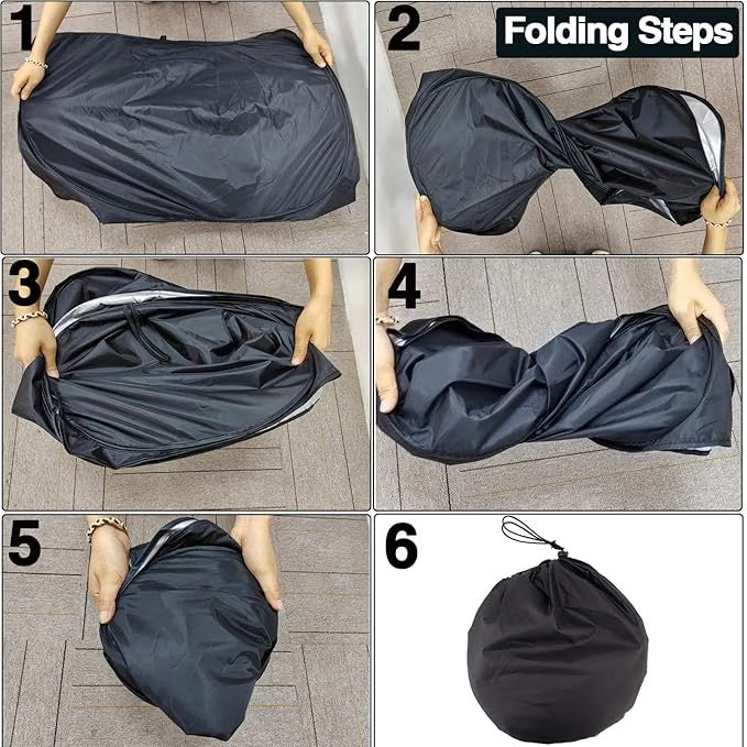 Premium Windshield Sun Shade – Universal UV Protection & Heat Blocker Car Sun Visor, Portable Front Window Cover (145x80 cm)