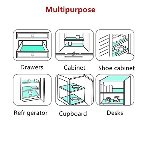 Plastic Non Slip Kitchen Drawer Mat/Shelf Sheet Printed Cabinet/Wardrobe Moisture Pad Table Liners Sheets Household Waterproof Non Slip Paper Roll mat (45*300)