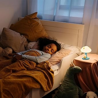 Cloud Bedside Lamp Battery Powered Kids Night Light Small Table Lamp for Baby Nursery Room Essentials Newborn Kawaii Mushroom Touch Lamp