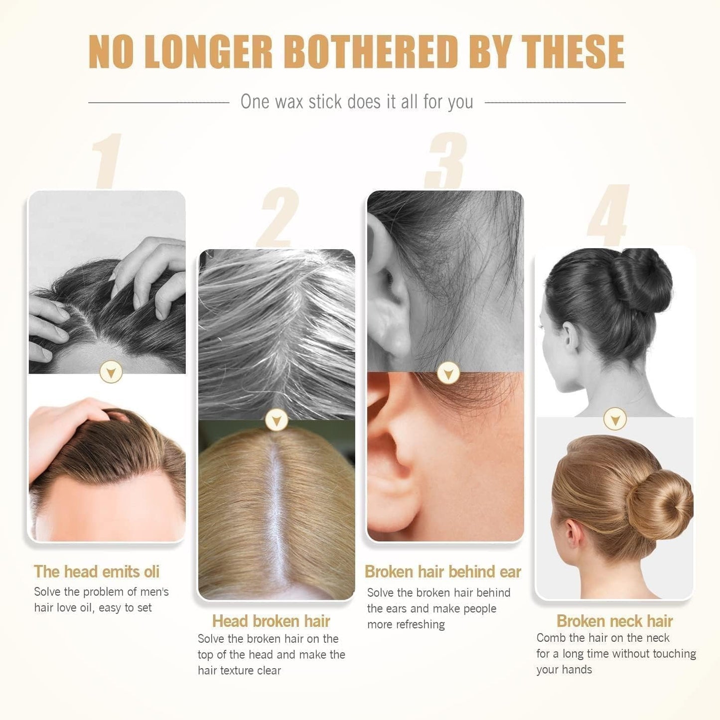 Hair Wax Stick – Instant Flyaway & Edge Control | Non-Sticky, Long-Lasting Hold