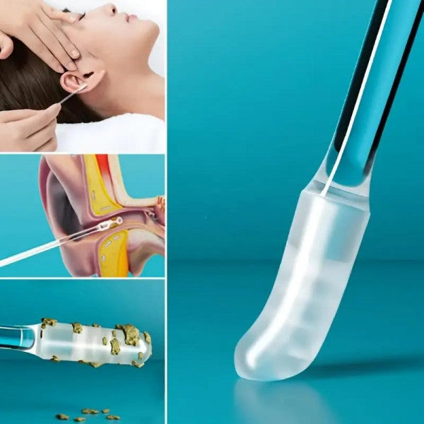 SafeTouch Adhesive Ear Wax Cleaner Stick – Soft & Reusable Ear Cleaning Tool (Pack of 24)