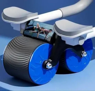New AB Roller with Mobile Stand & Digital Timer – Ultra-Stable Abdominal Workout Wheel for Core Training & Fat Loss