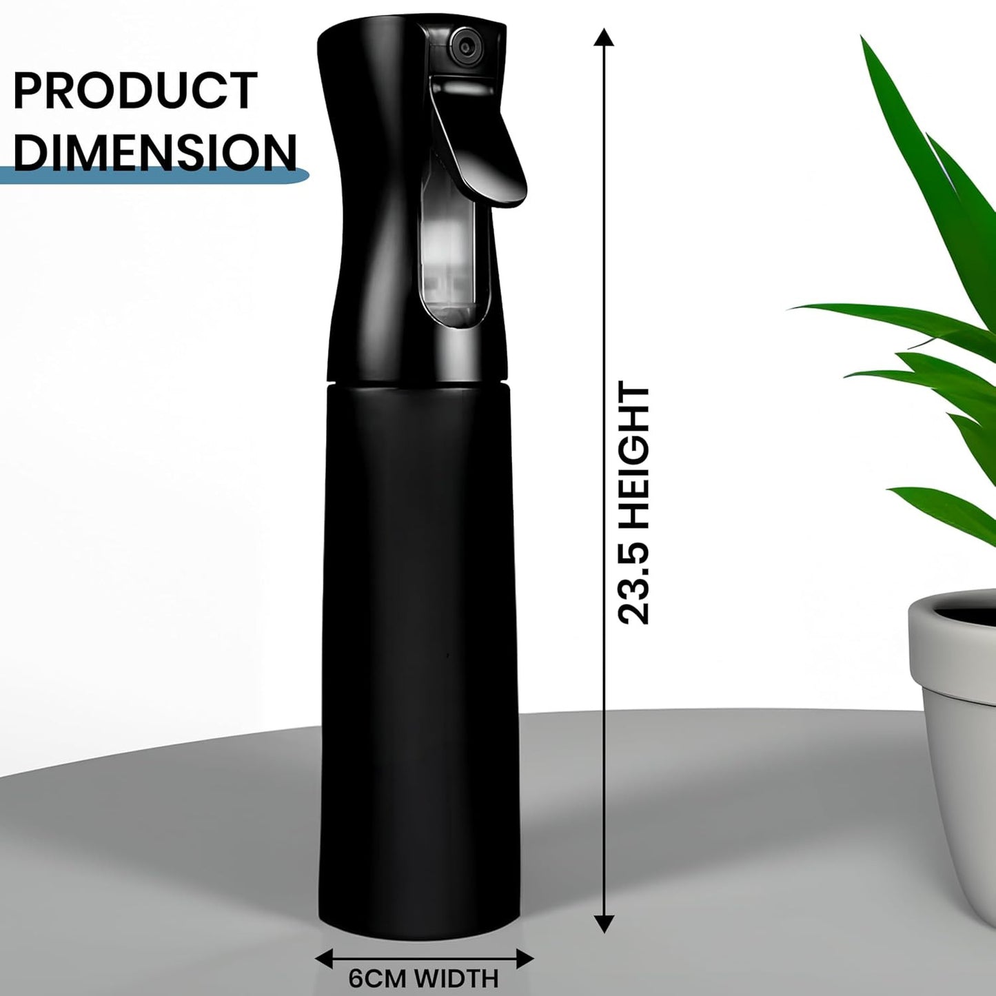 300ML Continuous Water Mist Sprayer – Multi-Purpose Fine Spray Bottle for Salon, Kitchen, Garden & Home Use