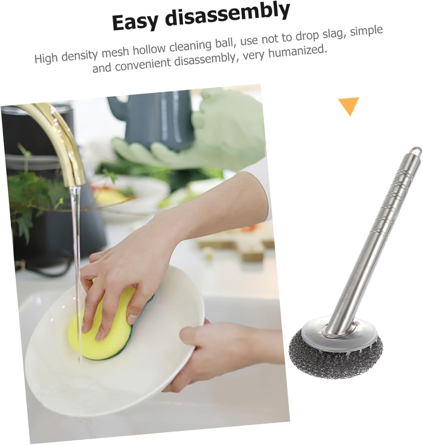 Steel Ball Brush Dish Cleaner Wok Cleaning Brush Dishwasher Cleaner Wire Brush Wrapped
Scouring Pads Metal Scouring Pad Cup Brush