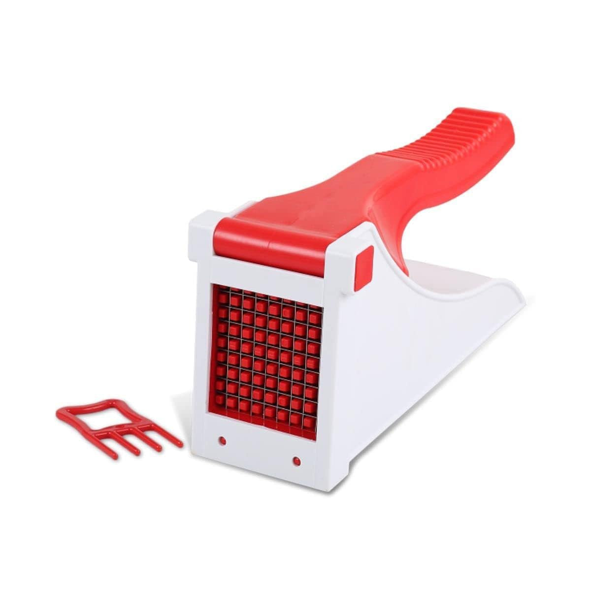🍟 Plastic French Fries Maker – Heavy-Duty Vegetable Cutter with Interchangeable Blades