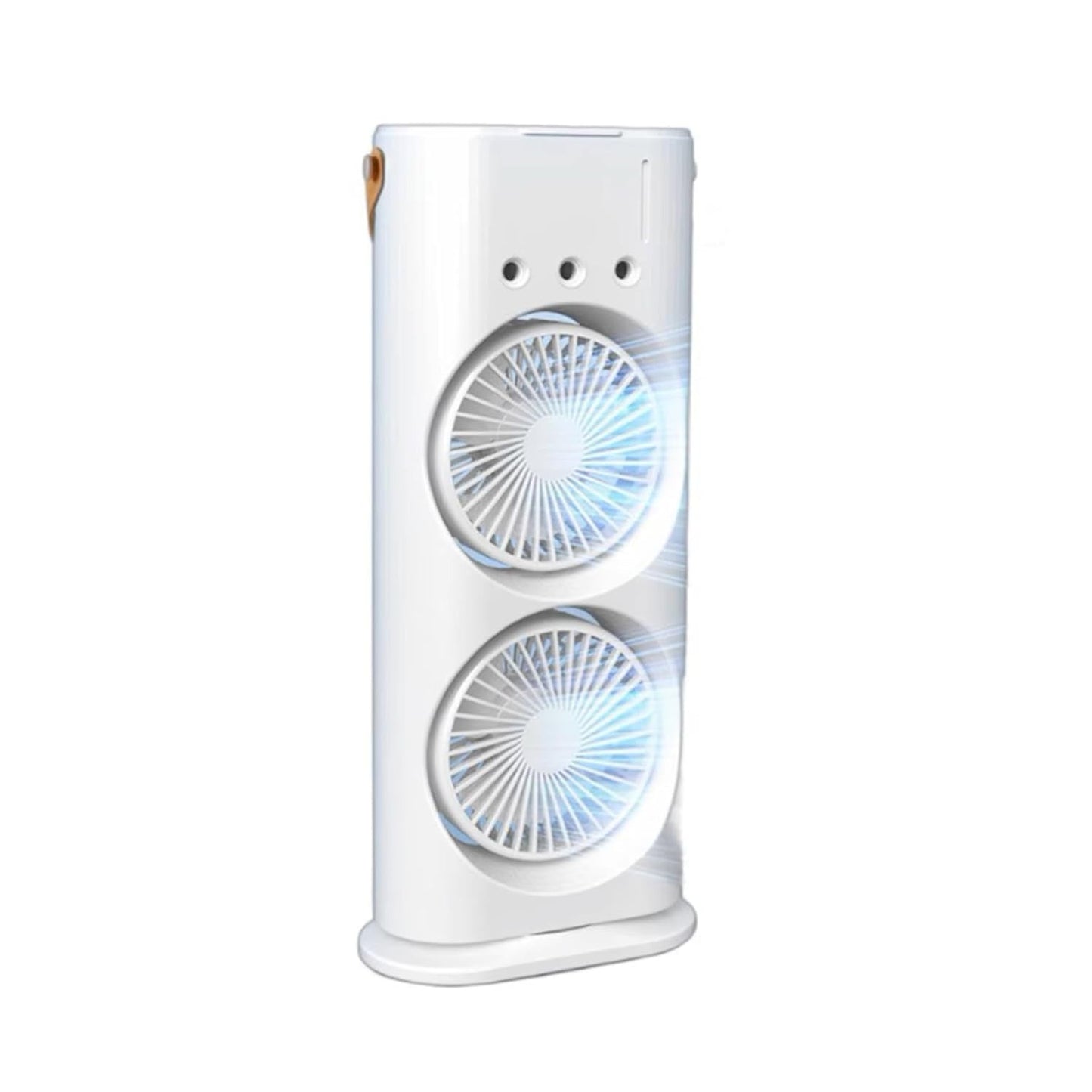 ❄️ Double End Air Cooler Fan – USB-C Rechargeable, Humidifier, LED Light & 3-Speed Cooling