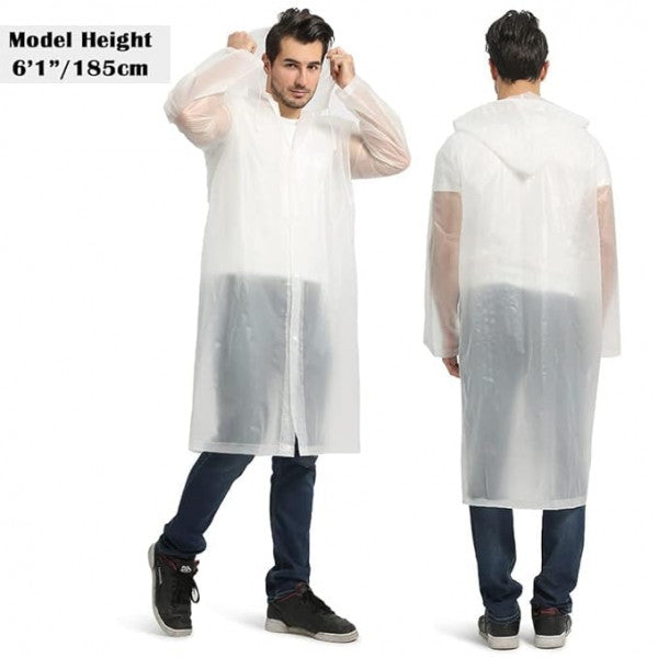 EVA Poncho Raincoat – Lightweight, Reusable & Waterproof (Multicolor)